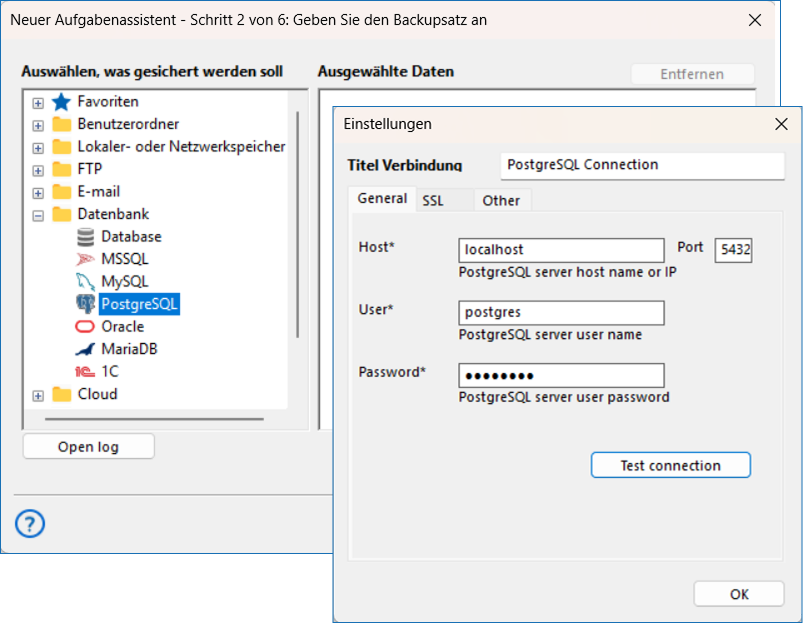 PostgreSQL Configuration backup