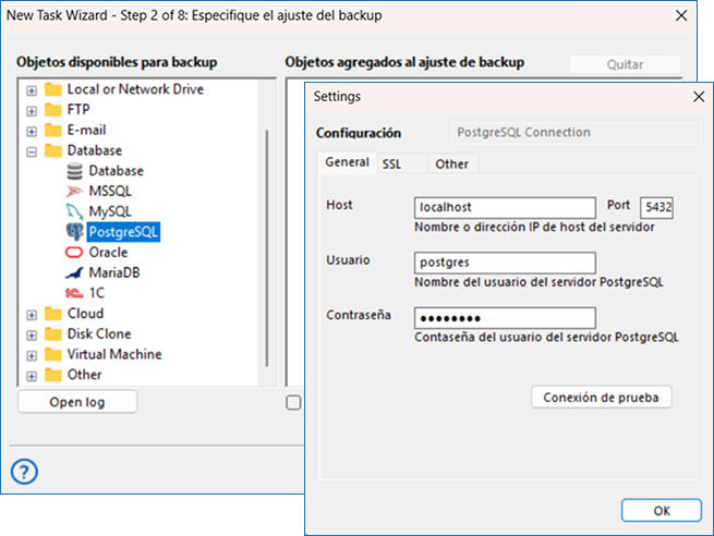 PostgreSQL Configuration backup