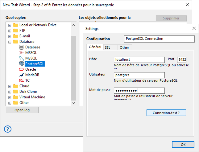 PostgreSQL Configuration backup
