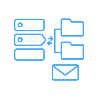 mapeo de etiquetas de correo electrónico