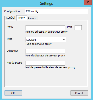 SOCKS5/SOCKS4 proxy to access your FTP