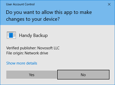 Control de cuentas de usuario durante la instalación