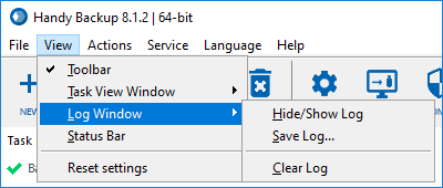 Apariencia del registro