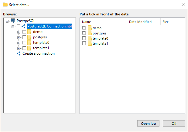 Sistema de archivos del complemento PostgreSQL