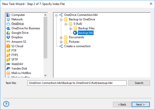 Restaurar datos desde OneDrive