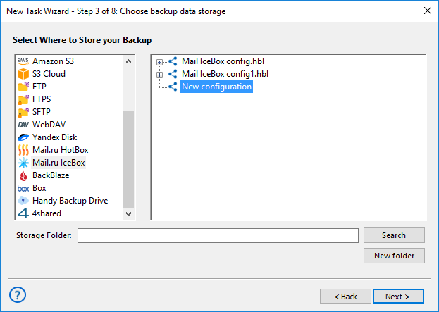 Realizar backup en Icebox