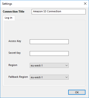 Settings Amazon S3