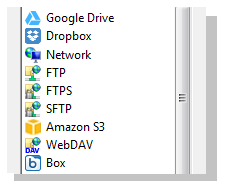 Una variedad de almacenes de backup Una variedad de almacenes de backup